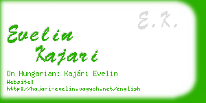 evelin kajari business card
